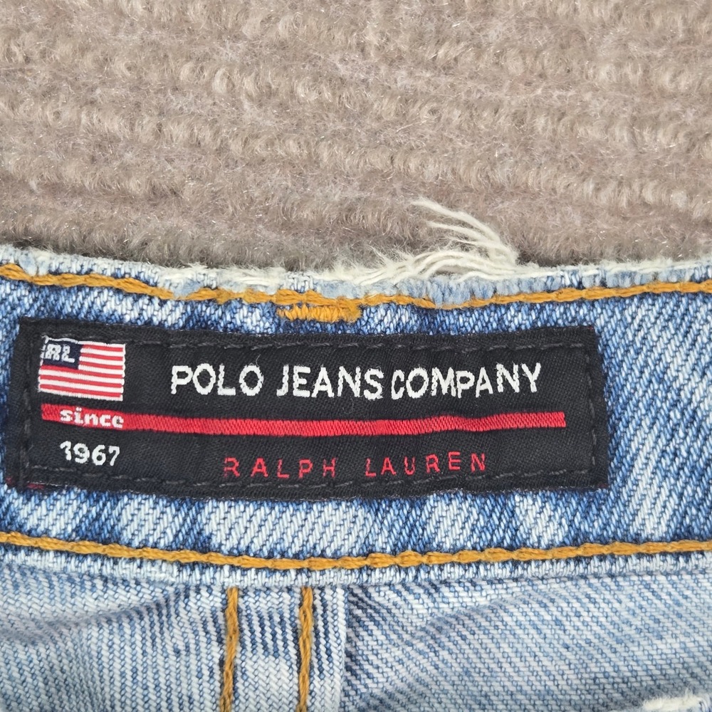 Polo Jeans Ralph Lauren Mens 32x30 Light Wash Loose Fit Denim Jeans 7206YA12848 - Picture 7 of 9